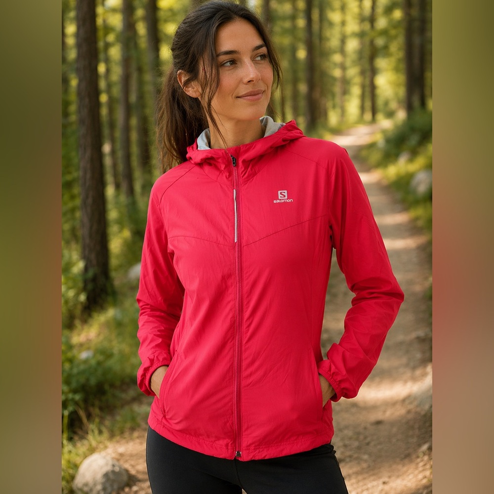 Salomon AdvancedSkin Shield Jacket Red Pink Size M
